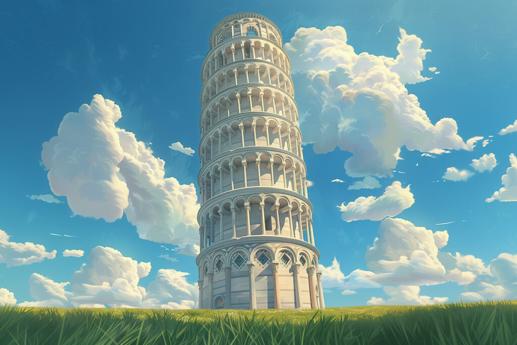 la torre de pisa para niños